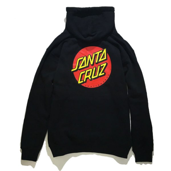 SANTA CRUZ（サンタクルーズ）パーカー/CLASSIC DOT HOOD -BLK