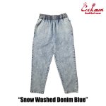 画像3: COOKMAN(クックマン) Chef Pants Snow Washed Denim BLUE (3)