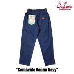 画像2: COOKMAN(クックマン) セミワイド Chef Pants Semiwide Denim -NVY- (2)