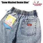 画像5: COOKMAN(クックマン) Chef Pants Snow Washed Denim BLUE (5)