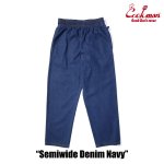 画像3: COOKMAN(クックマン) セミワイド Chef Pants Semiwide Denim -NVY- (3)