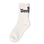 画像1: Deviluse (デビルユース) Logo Socks(Natural) (1)