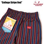 画像4: COOKMAN(クックマン) Chef Pants College Stripe Red (4)