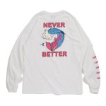 画像2: Deviluse (デビルユース) Never Better L/S T-shirts (White) (2)