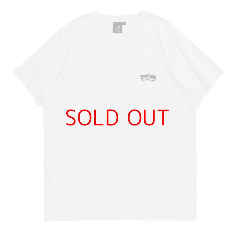 画像1: Deviluse (デビルユース) Round Logo T-shirts (White) (1)