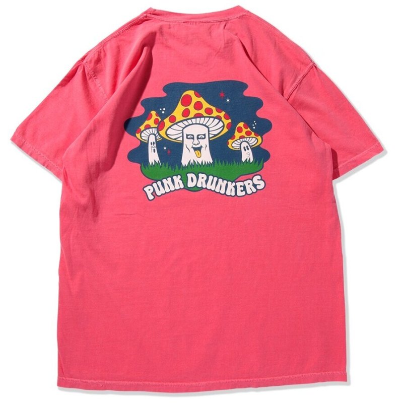 画像1: PUNK DRUNKERS（パンクドランカーズ）毒キノコTEE /S.PINK (1)