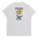 画像2: Deviluse (デビルユース) Prickly Flower T-shirts (White) (2)