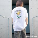 画像5: Deviluse (デビルユース) Prickly Flower T-shirts (White) (5)