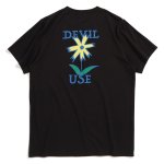 画像2: Deviluse (デビルユース) Prickly Flower T-shirts (Black) (2)