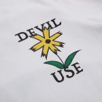 画像3: Deviluse (デビルユース) Prickly Flower T-shirts (White) (3)