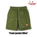 画像1: COOKMAN(クックマン) Chef Pants Short Front pocket Olive (1)