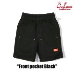 画像1: COOKMAN(クックマン) Chef Pants Short Front pocket Black (1)