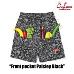 画像2: COOKMAN(クックマン) Chef Pants Short Front pocket Paisley Black (2)