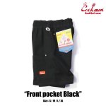 画像3: COOKMAN(クックマン) Chef Pants Short Front pocket Black (3)