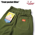 画像8: COOKMAN(クックマン) Chef Pants Short Front pocket Olive (8)