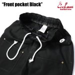 画像5: COOKMAN(クックマン) Chef Pants Short Front pocket Black (5)