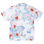 画像1: OBEY(オベイ) Acrylic Flower SS Shirt (Cream) (1)