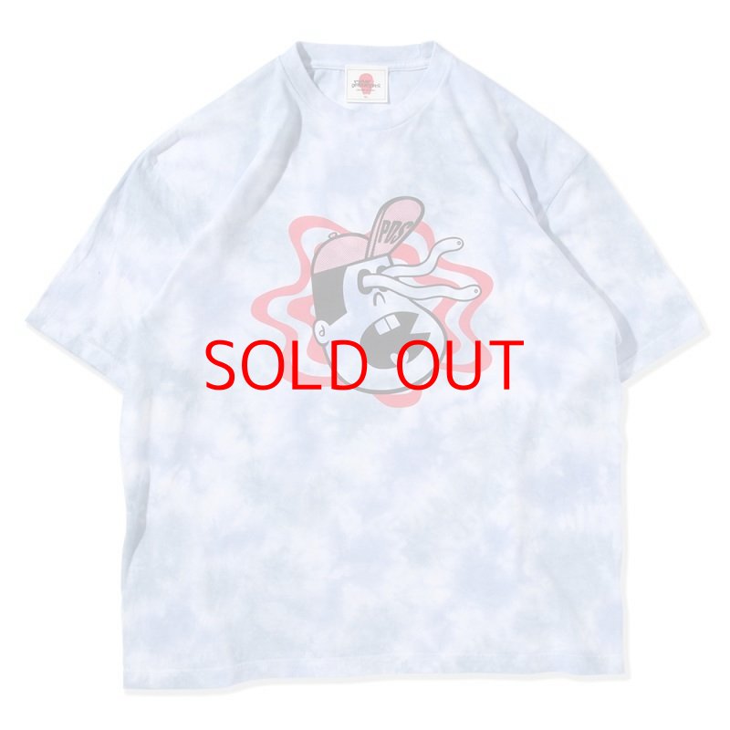 画像1: PUNK DRUNKERS（パンクドランカーズ）目飛男タイダイBIG.TEE / BLUE (1)