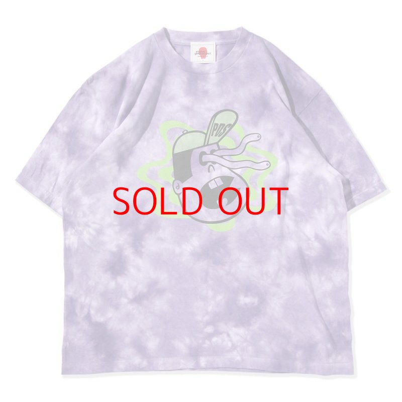 画像1: PUNK DRUNKERS（パンクドランカーズ）目飛男タイダイBIG.TEE / PURPLE (1)