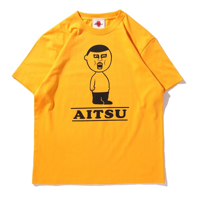 画像1: PUNK DRUNKERS（パンクドランカーズ）アイツくんTEE / YELLOW (1)