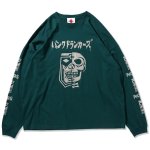 画像1: PUNK DRUNKERS（パンクドランカーズ）驚愕髑髏BIGロンTEE  (1)