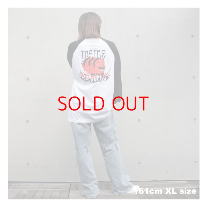 画像9: Deviluse (デビルユース)Devil Inside Raglan Sleeves(Black)  (9)