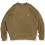 画像1: Deviluse (デビルユース) Heartaches Crewneck(Olive) (1)