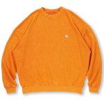 画像1: Deviluse (デビルユース) Heartaches Crewneck(Orange) (1)