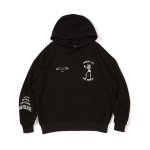 画像1: Deviluse(デビルユース) Bone to be free Pullover Hooded(Black) (1)