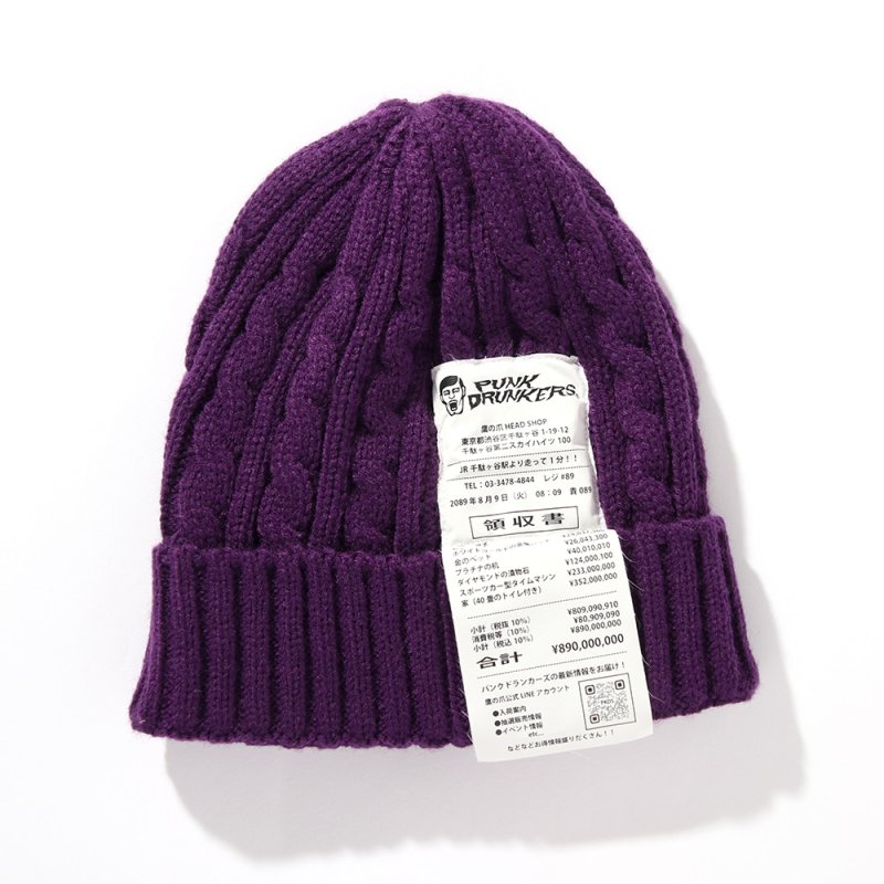 画像3: PUNK DRUNKERS（パンクドランカーズ）レシートニットCAP (3)