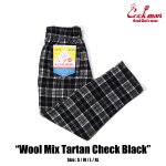 画像1: COOKMAN(クックマン)Chef Pants Wool Mix Tartan Black (1)