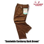 画像4: COOKMAN(クックマン)セミワイド Chef Pants Semiwide Corduroy Dark Brown (4)