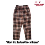 画像3: COOKMAN(クックマン)Chef Pants Wool Mix Tartan Brown (3)