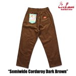 画像3: COOKMAN(クックマン)セミワイド Chef Pants Semiwide Corduroy Dark Brown (3)