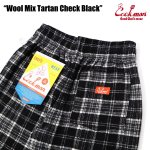 画像5: COOKMAN(クックマン)Chef Pants Wool Mix Tartan Black (5)