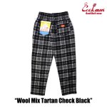 画像2: COOKMAN(クックマン)Chef Pants Wool Mix Tartan Black (2)