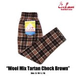 画像1: COOKMAN(クックマン)Chef Pants Wool Mix Tartan Brown (1)