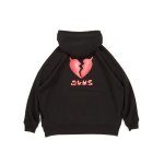 画像1: Deviluse(デビルユース) Plump Heart Pullover Hooded(Black)  (1)