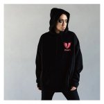 画像7: Deviluse(デビルユース) Plump Heart Pullover Hooded(Black)  (7)