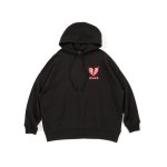 画像2: Deviluse(デビルユース) Plump Heart Pullover Hooded(Black)  (2)