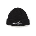 画像1: Deviluse (デビルユース) Script Beanie(Black) (1)