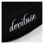 画像3: Deviluse (デビルユース) Script Beanie(Black) (3)