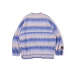 画像2: Deviluse (デビルユース) Border Knit Crewneck (Blue)  (2)