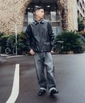 画像3: SUBCIETY（サブサエティ）Fake leather zip jkt (3)