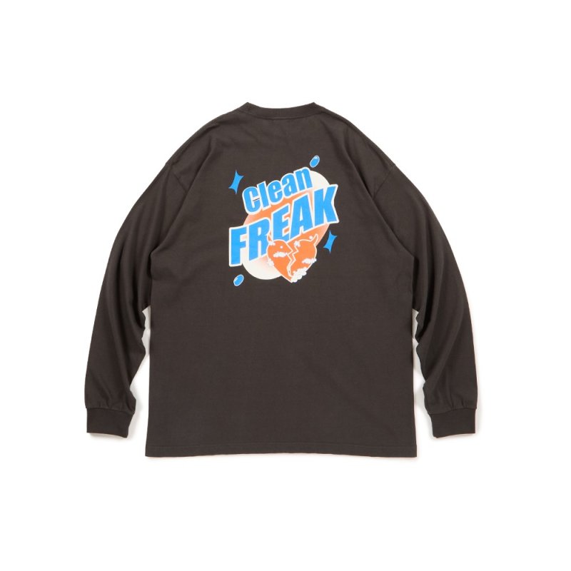 画像2: Deviluse (デビルユース) Clean Freak L/S T-shirts(Black) (2)