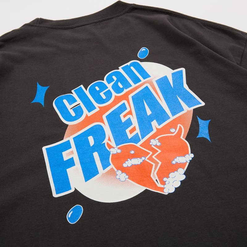 画像4: Deviluse (デビルユース) Clean Freak L/S T-shirts(Black) (4)