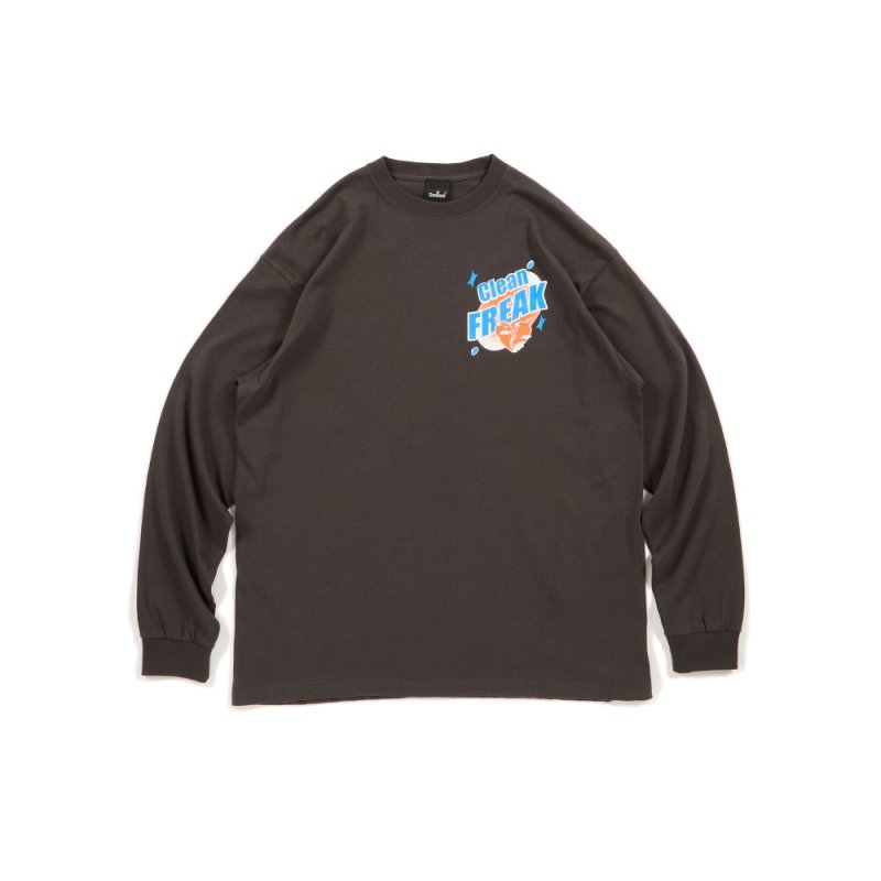 画像1: Deviluse (デビルユース) Clean Freak L/S T-shirts(Black) (1)