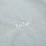 画像3: Deviluse (デビルユース) Small Logo Crewneck(Stone Blue) (3)