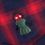 画像5: PUNK DRUNKERS（パンクドランカーズ）UMA刺繍シャツ(RED CHECK) (5)