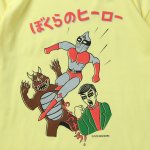 画像3: PUNK DRUNKERS（パンクドランカーズ）ぼくらのヒーローTEE / LT.YELLOW (3)